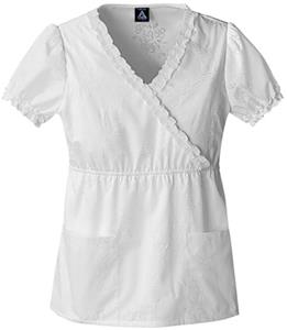 Cherokee Studio Lumiere Mock Wrap Scrub Tops