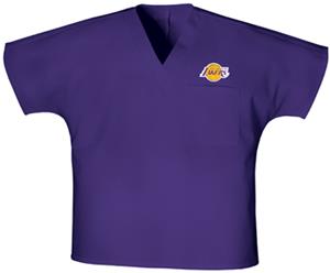 Cherokee Los Angeles Lakers V-Neck Scrub Tops