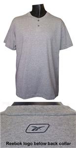 Reebok Poly/Cotton 2 Button Henley-Closeout