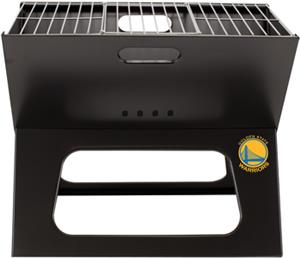 Picnic Time NBA Warriors Charcoal X-Grill w/ Tote
