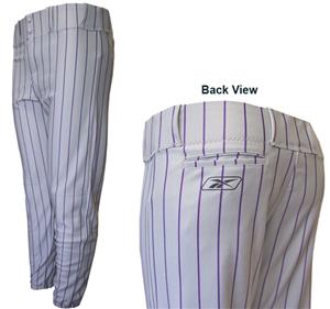 Reebok Poly Warp Pinstripe Baseball Pants-Closeout