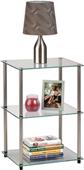 Convenience Concepts Glass 3-Tier End Table Convenience Concepts Glass 3-Tier End Table