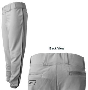 Reebok Piped Polyester Baseball Pants-Closeout