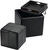 Convenience Concepts Park Avenue Ottoman w/Stool Convenience Concepts Park Avenue Ottoman w/Stool