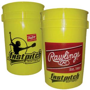 Rawlings Bucket of 12" Fast Pitch Softballs