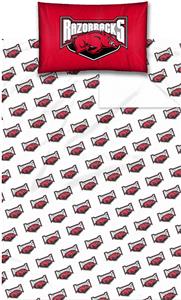 Northwest NCAA Univ. of Arkansas Twin Sheet Set