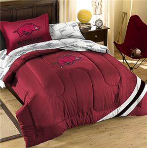 Northwest NCAA Arkansas Twin Bed in Bag Set
