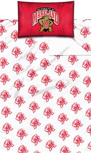 Northwest NCAA Univ. of Maryland Twin Sheet Set