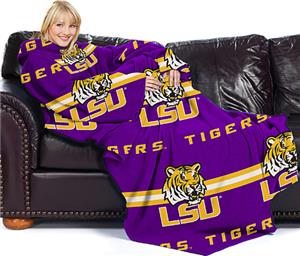 Northwest NCAA LSU Comfy Throw (Stripes)
