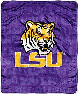 Northwest NCAA LSU Grunge Raschel Throw