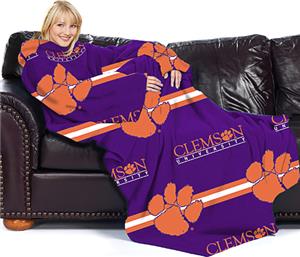 Northwest NCAA Clemson Univ. Comfy Throw (Stripes)