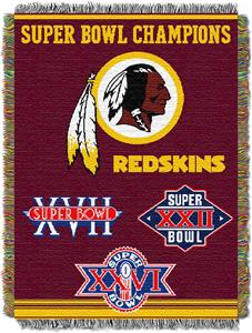 Northwest NFL Washington Redskins 48"x60" Throws