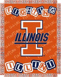 Northwest NCAA University of Illinois Baby Throw