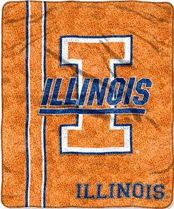 Northwest NCAA Illinois Jersey Sherpa Throw