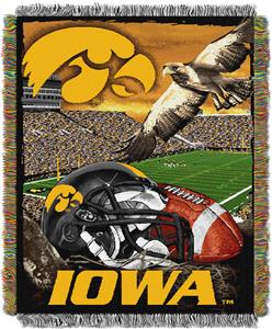 Northwest NCAA Univ. of Iowa HFA Tapestry Throw