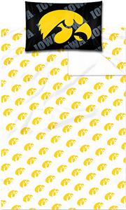 Northwest NCAA Iowa Twin Sheet Set