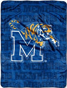 Northwest NCAA Memphis Grunge Raschel Throw