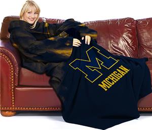 Northwest NCAA Michigan Comfy Throw (Smoke)