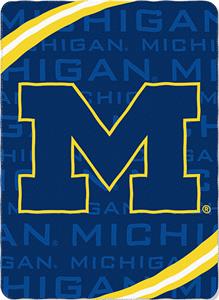 Northwest NCAA Michigan Fleece Force Throw