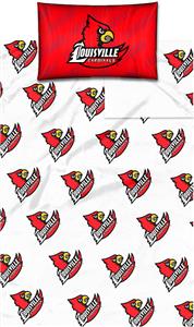 Northwest NCAA Univ. of Louisville Twin Sheet Set