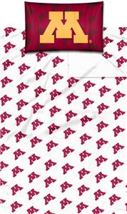 Northwest NCAA Minnesota Univ. Twin Sheet Set