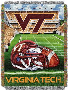 Northwest NCAA Virginia Tech HFA Tapestry Throw