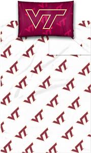 Northwest NCAA Virginia Tech Twin Sheet Set