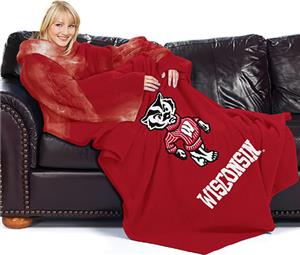 Northwest NCAA Wisconsin Comfy Throw (Smoke)