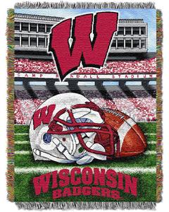 Northwest NCAA Wisconsin HFA Tapestry Throw