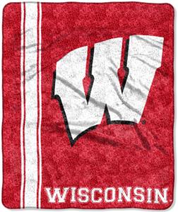 Northwest NCAA Wisconsin Jersey Sherpa Throw