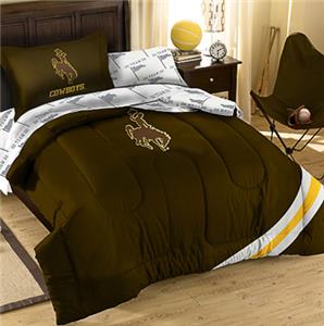 Northwest NCAA Univ of Wyoming Twin Bed in Bag Set