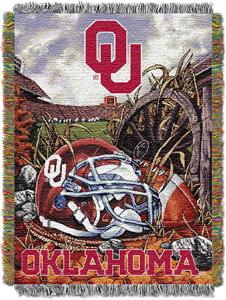 Northwest NCAA OU 48"x60" HFA Tapestry Throw