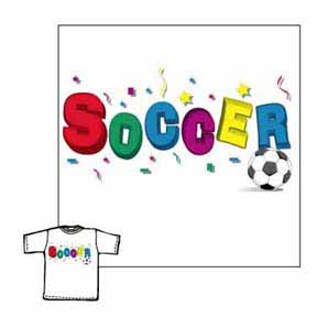 Closeout - Soccer 3-D soccer tshirt gifts