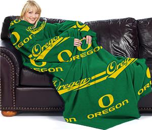 Northwest NCAA Oregon Comfy Throw (Stripes)