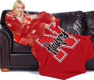 Northwest NCAA Nebraska Comfy Throw (Smoke)
