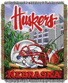 Northwest NCAA Univ of Nebraska HFA Tapestry Throw