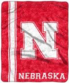 Northwest NCAA Nebraska Jersey Sherpa Throw Northwest NCAA Nebraska Jersey Sherpa Throw