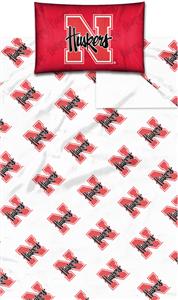 Northwest NCAA Univ. of Nebraska Twin Sheet Set