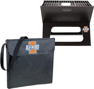 Picnic Time University Illinois Charcoal X-Grill