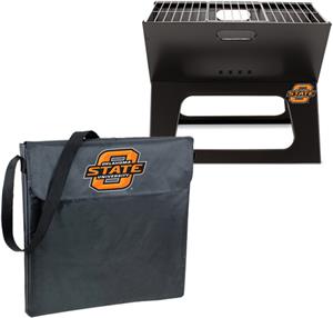 Picnic Time Oklahoma State Charcoal X-Grill