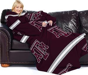 Northwest NCAA Texas A&M Comfy Throw (Stripes)