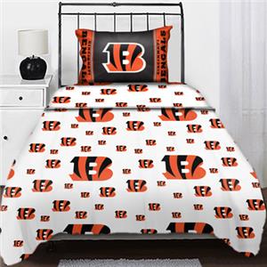Northwest NFL Cincinnati Bengals Twin Sheet Sets