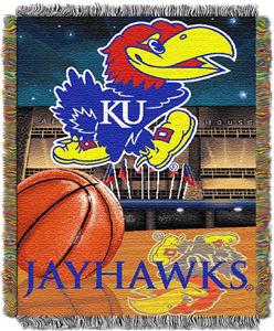 Northwest NCAA Univ. of Kansas HFA Tapestry Throw