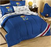 Northwest NCAA Univ. of Kansas Full Bed in Bag Set