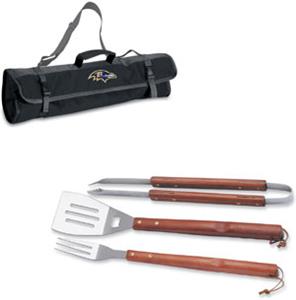 Picnic Time NFL Baltimore Ravens BBQ Set w/Tote