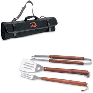 Picnic Time NFL Cincinnati Bengals BBQ Set w/Tote
