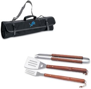 Picnic Time NFL Detroit Lions BBQ Set w/Tote
