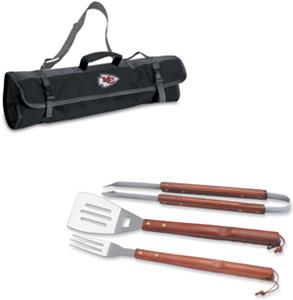 Picnic Time NFL Kansas City Chiefs BBQ Set w/Tote