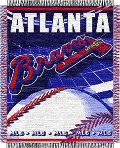Northwest MLB Braves 48"x 60" Triple Woven Throw