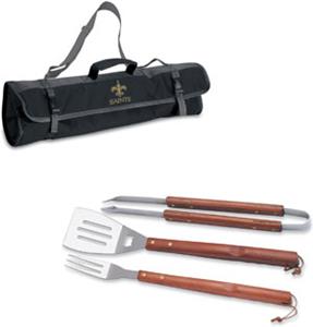 Picnic Time NFL New Orleans Saints BBQ Set w/Tote